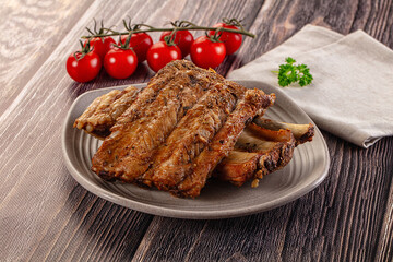 Steamed pork ribs with spices