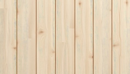 Fototapeta premium Light Colored Wood Planks Arranged Vertically with Visible Wood Grain and Knots Creating a Natural Textured Surface