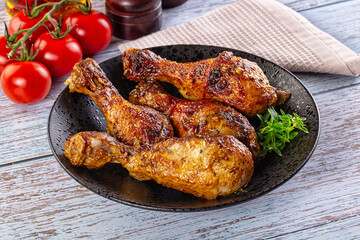 Baked chicken drumsticks with spices