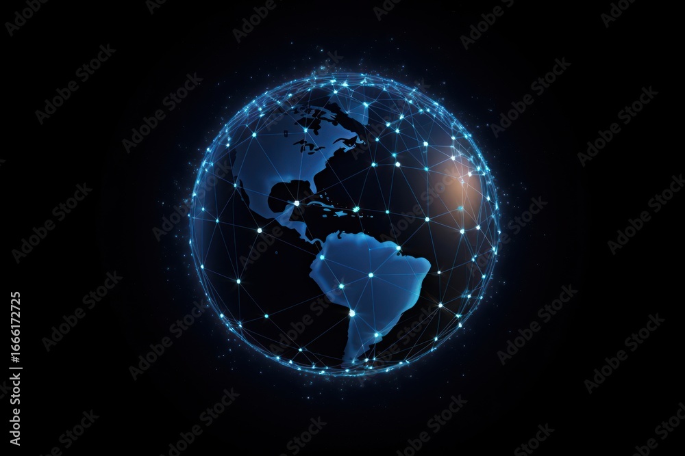 Canvas Prints futuristic globe astronomy planet space.