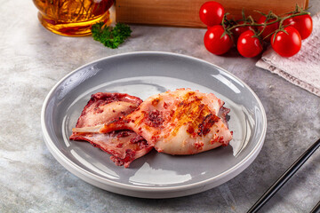 Tasty Grilled calamari for snack