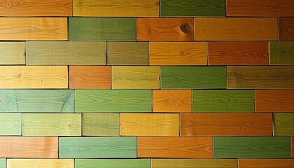 Organic wood wall, seamless blocks, various shades and textures,  light,  style