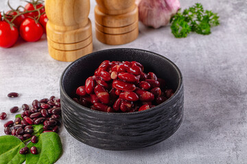 Tasty boiled red kidney beans