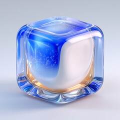 blue glass icon