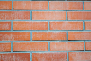 Obraz premium Smooth Red Brick Wall Background Texture
