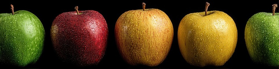 Fototapeta premium Apples in a Row