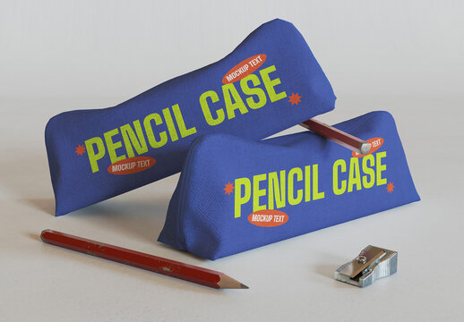 Stationery Pencil Pouch Mockup