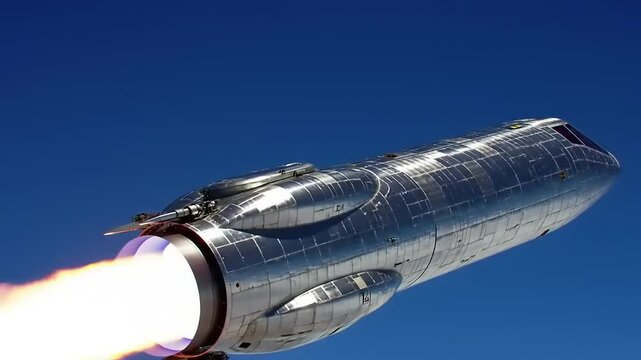 Rocket Launch High-Altitude Test Flight