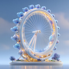 ferris wheel at night