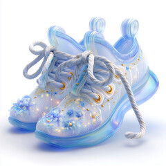 blue baby shoes