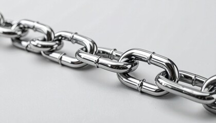 Obraz premium metal chain link