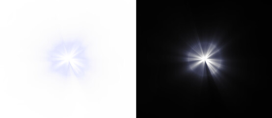 Sparkle sun blue luxury light overlay transparent glow. PNG flare burst background with purple...
