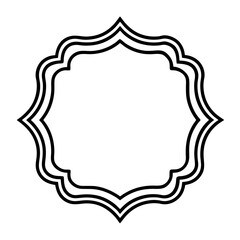 vintage frame with floral ornament