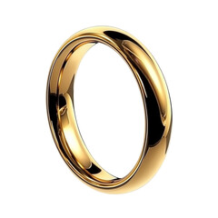 Elegant Gold Wedding Band on a Black Background, Symbolizing Commitment and Love, Perfect for Romantic Themes and Jewelry Collection Showcases