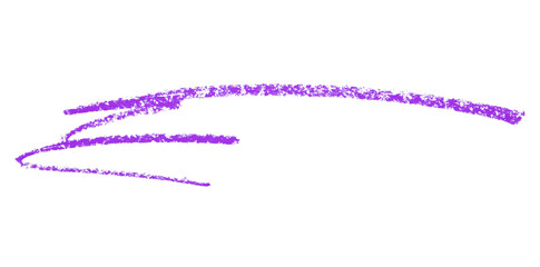 Purple pencil hand writing rhythm set on transparent background