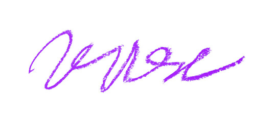 Purple pencil hand writing rhythm set on transparent background