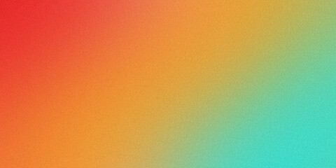 Summer red blue orange glowing gradient background with abstract wave flow, grainy texture and soft noise effect