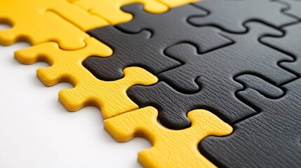 Obraz premium Puzzle Mat for Play and Learning - Isolated on White Background
