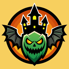 halloween background with pumpkin