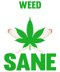 Keep Calm and Weed: Cannabis Leaf Graphic Design

