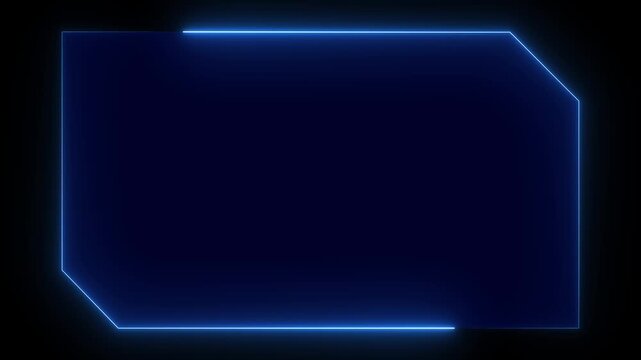HUD, UI, GUI futuristic user interface screen animation. High tech screen for video game. Sci-fi concept design. Callouts title. Neon hologram screen overlay Futuristic blue HUD frame. Hi-tech display - Powered by Adobe