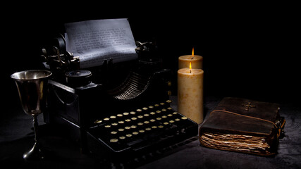 Spooky Typewriter Color