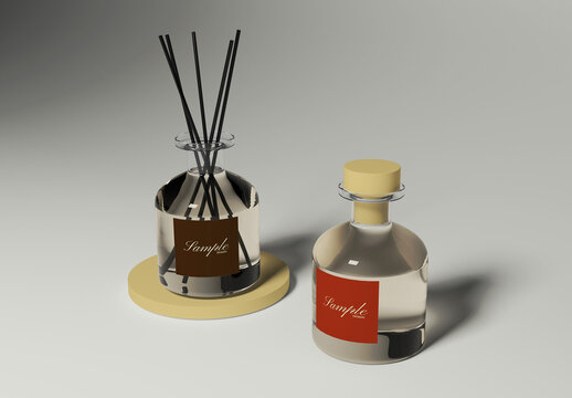 Scented Reed Diffuser Mockup