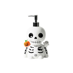 Obraz premium skeleton-shaped soap dispenser, Halloween bathroom item, halloween design, kawaii style,