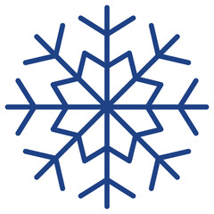 Snowflake Simple Vector Icon Collection
