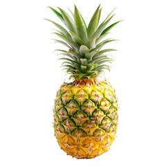 Fototapeta premium A ripe pineapple on black background