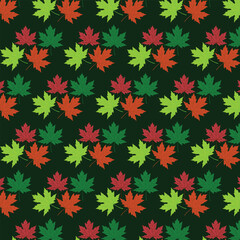 seamless pattern with leaves