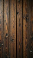 Naklejka premium Weathered wood planks, rich brown tones, knotty texture, wood planks, texture