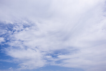 clear blue sky background,clouds with background, Blue sky background with tiny clouds. White fluffy clouds in the blue sky. 