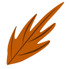 Autumn leaf vector illustration, perfect for autumn theme design