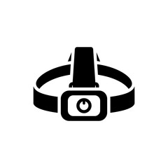 Essential hands-free illumination icon, a modern headlamp providing versatile and practical light for camping, hiking, and nighttime exploration