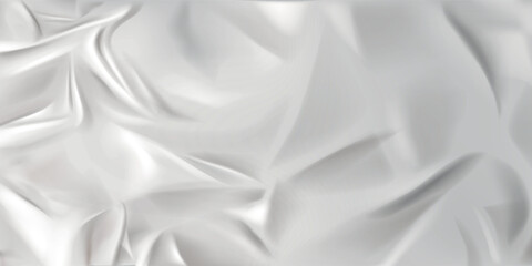 White Paper Texture background. Crumpled white paper abstract shape background with space paper for text. © MOH