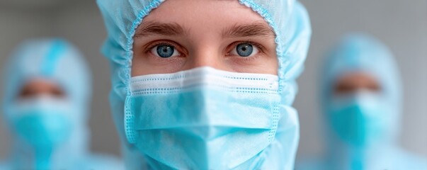 Infectious Disease Pandemic Preparedness. Medical professionals in protective gear focus on safety and health in a clinical environment.