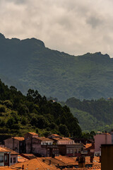 Paisaje en Ribadesella, Asturias, Espa&ntilde;a.