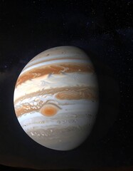 Jupiter planet, space view