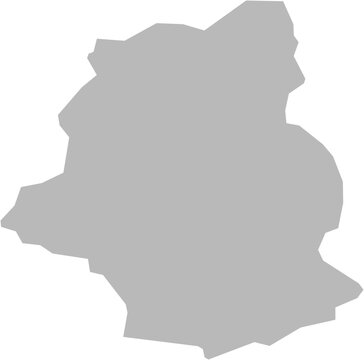 Brussels Capital Region, Belgium &ndash; administrative vector map with arrondissement boundaries (LCC projection, PPT-compatible & fully editable)