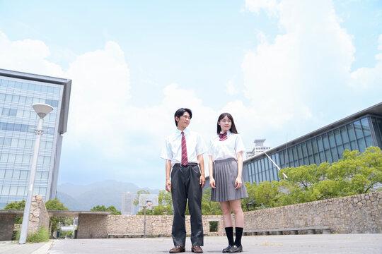 高校生のポートレート