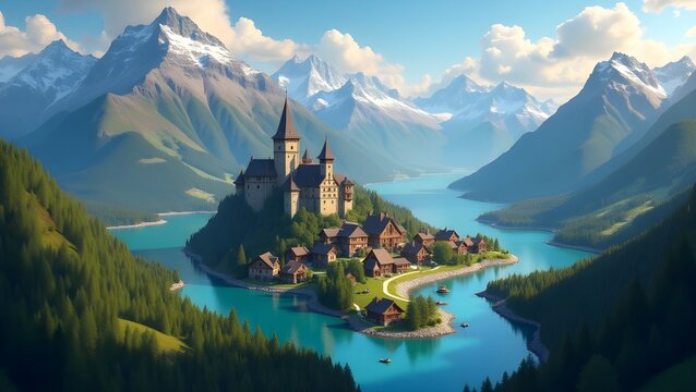 lake bled in switzerland