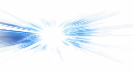 Abstract Radial Light Effects: Glowing Halos & Brilliant Flares on White Background