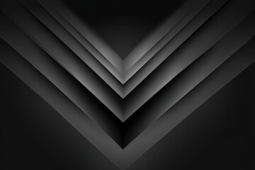 Obraz premium Abstract Dark Gray V-Shape Geometric Design