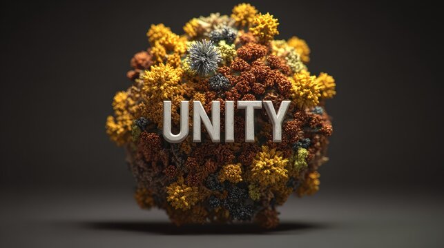 Coronavirus Unity. Symbolizing Oneness in the Fight to Stop the Pandemic