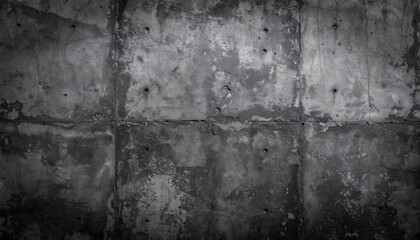 Obraz premium Grungy Concrete Wall: A stark, textured close-up of a weathered concrete wall, showcasing its raw industrial appeal with its textured surface and intriguing patterns.
