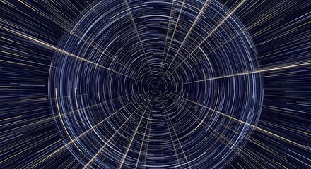 Fototapeta premium Starlit Whirl: A Cosmic Journey Through Time and Space Captured in Striking Visuals