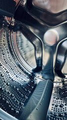 Mystical whirlpool of a washing machine drum, shimmering with steam age rhythms, echoes of Spring...