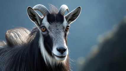 Close-up of a goat's head