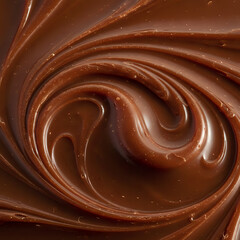 Glossy Chocolate Swirl Vortex Texture